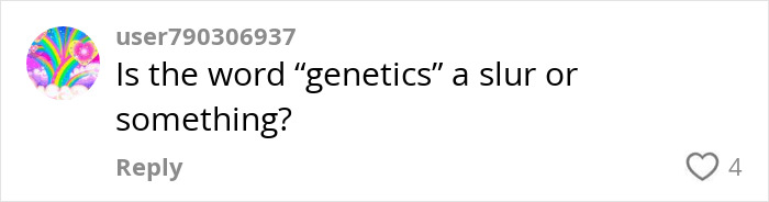 Social media comment questioning if the word genetics is considered a slur amid woke outrage debate. Social media comment questioning if the word genetics is considered a slur amid woke outrage debate.