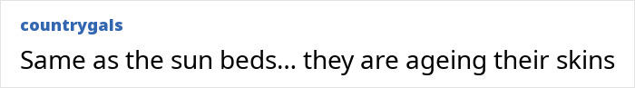 Comment reading same as the sun beds; they are ageing their skins, discussing concerns about the Love Island face trend and filler blindness. Comment reading same as the sun beds; they are ageing their skins, discussing concerns about the Love Island face trend and filler blindness.