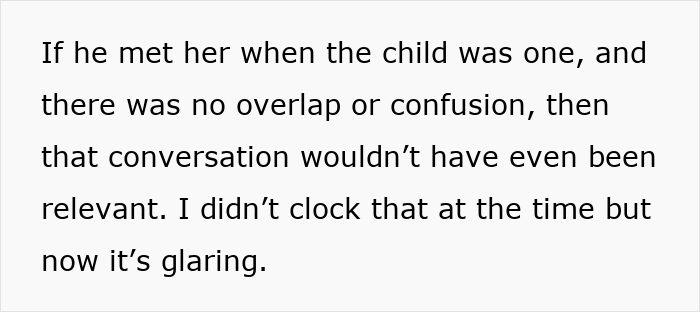 Text excerpt about relationship timing and clarity involving a fiance and non-biological child before wedding discussions. Text excerpt about relationship timing and clarity involving a fiance and non-biological child before wedding discussions.