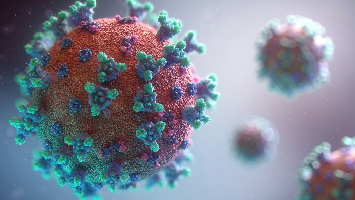 Close-up 3D illustration of virus particles highlighting global chikungunya risk amid China outbreak surge. Close-up 3D illustration of virus particles highlighting global chikungunya risk amid China outbreak surge.
