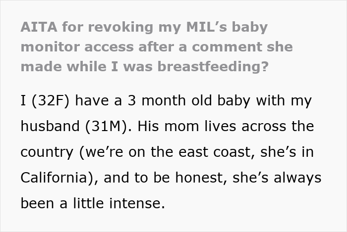 Mother-In-Law Crosses The Line With Baby Monitor, Mom Quietly Blocks Her Mother-In-Law Crosses The Line With Baby Monitor, Mom Quietly Blocks Her