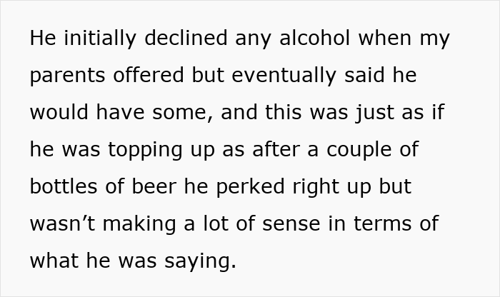 Woman Won't Take The Blame For A Ruined First Meeting With Her Parents After BF Parties Too Hard