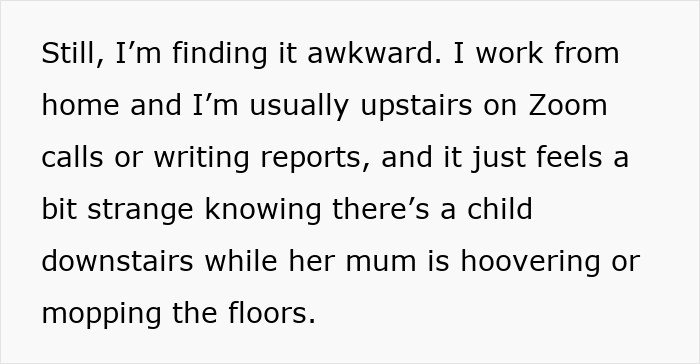 &ldquo;Am I Being Unreasonable To Think My Cleaner Shouldn&rsquo;t Bring Her Own Child To Work?&rdquo;