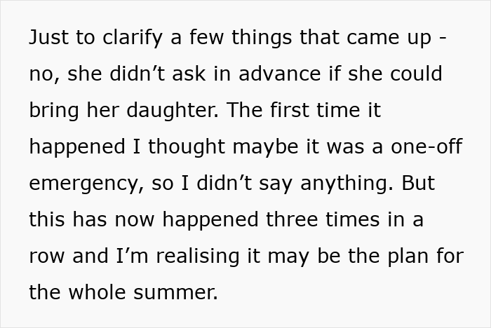&ldquo;Am I Being Unreasonable To Think My Cleaner Shouldn&rsquo;t Bring Her Own Child To Work?&rdquo;