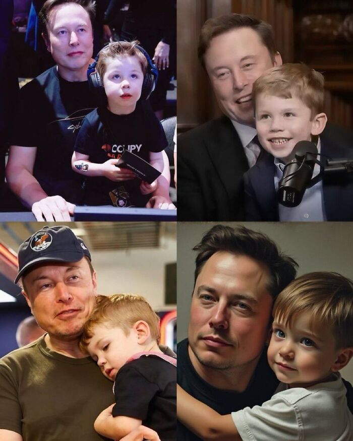Collage of Elon Musk with young children, related to a claim by a 40-year-old Kenyan man about being his eldest son. Collage of Elon Musk with young children, related to a claim by a 40-year-old Kenyan man about being his eldest son.