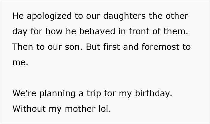 Text excerpt about a husband’s birthday surprise causing marriage issues after 19 years, leading to therapy. Text excerpt about a husband’s birthday surprise causing marriage issues after 19 years, leading to therapy.