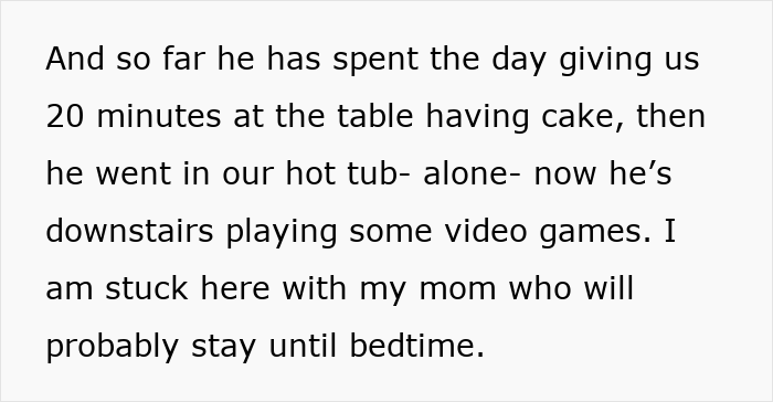 Alt text: Text describing a husband’s birthday surprise causing marital issues and leading to therapy after 19 years of marriage. Alt text: Text describing a husband’s birthday surprise causing marital issues and leading to therapy after 19 years of marriage.