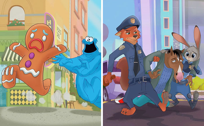 45 Clever Cartoon Crossovers That Feel Strangely Right
