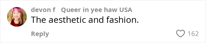 Comment on TikTok by user devon f discussing aesthetic and fashion, related to influencer sparks outrage Indigenous tribe viral stunt. Comment on TikTok by user devon f discussing aesthetic and fashion, related to influencer sparks outrage Indigenous tribe viral stunt.