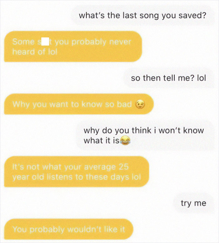 Text message screenshot showing a cringy conversation with men hitting on women, illustrating awkward online flirting.