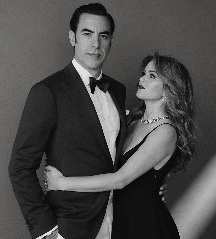 Isla Fisher and Sasha Baron Cohen in formal attire, highlighting Isla Fisher amid tough couple of years. Isla Fisher and Sasha Baron Cohen in formal attire, highlighting Isla Fisher amid tough couple of years.