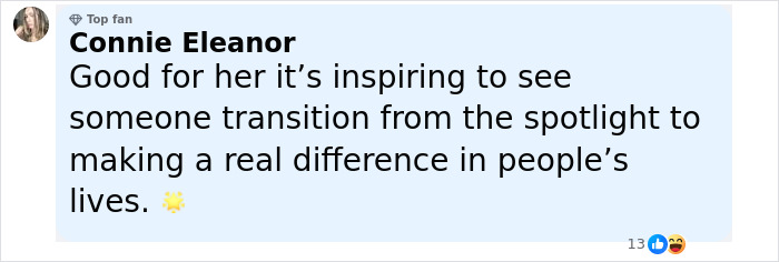 Comment from user Connie Eleanor praising reality star Kate Gosselin's transition back to a nursing career after downfall. Comment from user Connie Eleanor praising reality star Kate Gosselin's transition back to a nursing career after downfall.