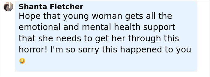 Comment expressing support for young woman after sickening assault over refusal to share breast milk. Comment expressing support for young woman after sickening assault over refusal to share breast milk.
