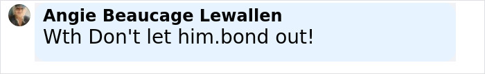 Comment from Angie Beaucage Lewallen expressing frustration about a father-of-two assaulting friend over breast milk refusal. Comment from Angie Beaucage Lewallen expressing frustration about a father-of-two assaulting friend over breast milk refusal.