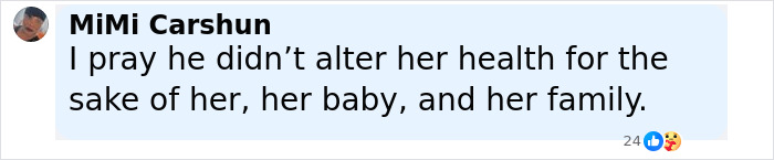 User comment expressing concern about health after father-of-two assaults friend over breast milk refusal in online post. User comment expressing concern about health after father-of-two assaults friend over breast milk refusal in online post.