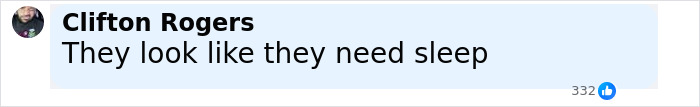 Facebook comment by Clifton Rogers saying they look like they need sleep, related to Hensel twins motherhood and marriage speculation. Facebook comment by Clifton Rogers saying they look like they need sleep, related to Hensel twins motherhood and marriage speculation.