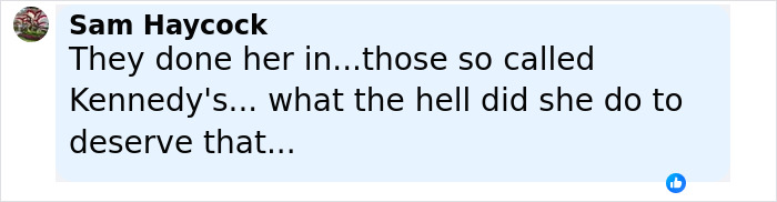 Comment by Sam Haycock expressing suspicion about Marilyn Monroe’s death in a discussion on autopsy findings. Comment by Sam Haycock expressing suspicion about Marilyn Monroe’s death in a discussion on autopsy findings.