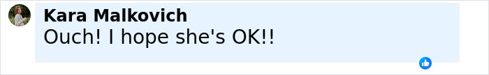 Comment from Kara Malkovich expressing concern about Anne Hathaway falling off stairs after heel breaks on The Devil Wears Prada 2 set. Comment from Kara Malkovich expressing concern about Anne Hathaway falling off stairs after heel breaks on The Devil Wears Prada 2 set.