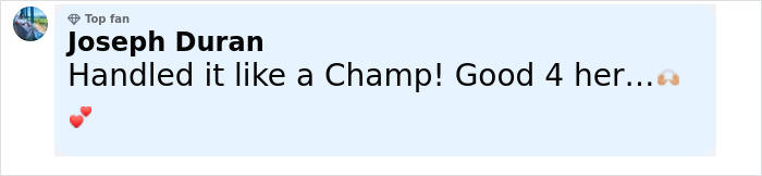 Comment from Joseph Duran praising Anne Hathaway for handling a situation well after her heel broke on set. Comment from Joseph Duran praising Anne Hathaway for handling a situation well after her heel broke on set.