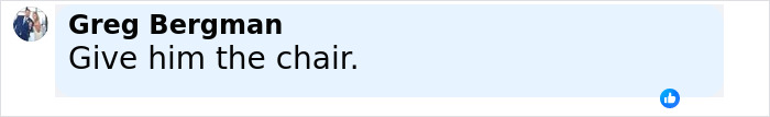 Comment saying Give him the chair in response to horrifying truck driver illegal U-turn footage that caused multiple deaths. Comment saying Give him the chair in response to horrifying truck driver illegal U-turn footage that caused multiple deaths.