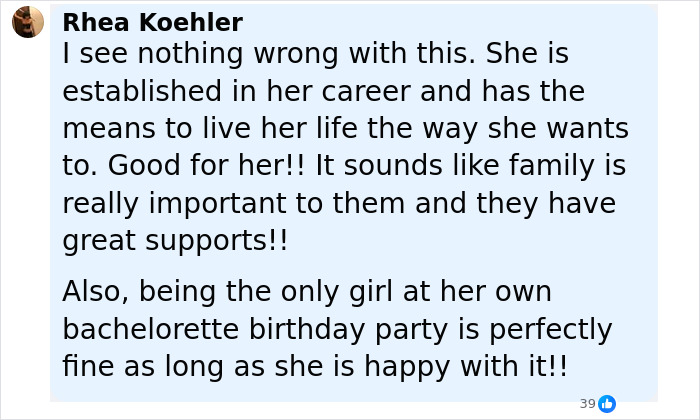 Alt text: Social media comment supporting Millie Bobby Brown after adopting a baby, highlighting family importance and happiness. Alt text: Social media comment supporting Millie Bobby Brown after adopting a baby, highlighting family importance and happiness.