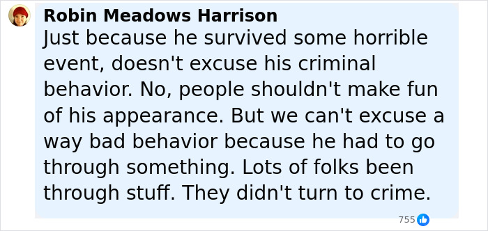 Comment discussing criminal behavior and reactions after a man stuns internet by turning himself in for homicide. Comment discussing criminal behavior and reactions after a man stuns internet by turning himself in for homicide.