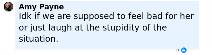 A social media comment by Amy Payne reacting to an influencer fracturing her spine attempting Nicki Minaj stiletto challenge. A social media comment by Amy Payne reacting to an influencer fracturing her spine attempting Nicki Minaj stiletto challenge.