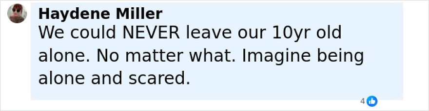 Comment expressing shock about parents leaving their 10-year-old child alone, reflecting home alone vibes at airport. Comment expressing shock about parents leaving their 10-year-old child alone, reflecting home alone vibes at airport.