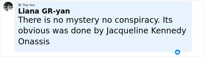 Comment by Liana GR-yan claiming no mystery in Marilyn Monroe autopsy, suggesting Jacqueline Kennedy Onassis involvement. Comment by Liana GR-yan claiming no mystery in Marilyn Monroe autopsy, suggesting Jacqueline Kennedy Onassis involvement.