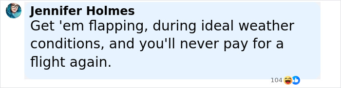 Comment by Jennifer Holmes on social media, discussing flight tips with a lighthearted tone and emojis, related to Ozempic vulva. Comment by Jennifer Holmes on social media, discussing flight tips with a lighthearted tone and emojis, related to Ozempic vulva.