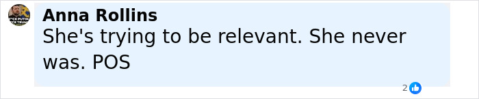 Screenshot of a social media comment criticizing relevance in a conversation about Andy Cohen roasting anti-LGBTQ activist Kim Davis. Screenshot of a social media comment criticizing relevance in a conversation about Andy Cohen roasting anti-LGBTQ activist Kim Davis.