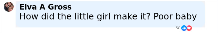 Comment box showing a person named Elva A Gross expressing concern about a little girl and a poor baby related to stepdad and mom felony charges. Comment box showing a person named Elva A Gross expressing concern about a little girl and a poor baby related to stepdad and mom felony charges.