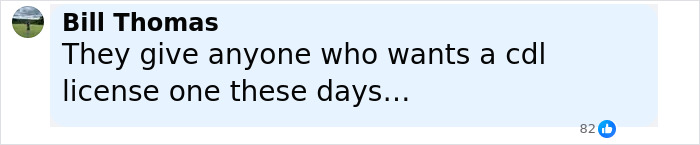 Comment by Bill Thomas criticizing the ease of obtaining a CDL license, relating to truck driver illegal U-turn incident. Comment by Bill Thomas criticizing the ease of obtaining a CDL license, relating to truck driver illegal U-turn incident.