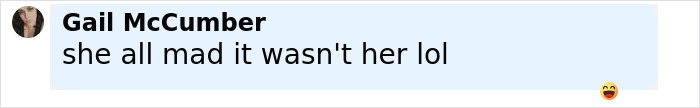 Screenshot of a social media comment by Gail McCumber reacting to Travis Kelce's ex breaking silence with a cryptic post. Screenshot of a social media comment by Gail McCumber reacting to Travis Kelce's ex breaking silence with a cryptic post.