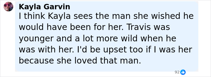 Comment by Kayla Garvin reflecting on Travis Kelce’s past relationship and emotions after his proposal to Taylor Swift. Comment by Kayla Garvin reflecting on Travis Kelce’s past relationship and emotions after his proposal to Taylor Swift.