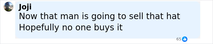 Comment by Joji saying now that man is going to sell that hat hopefully no one buys it about US Open hat snatcher incident. Comment by Joji saying now that man is going to sell that hat hopefully no one buys it about US Open hat snatcher incident.