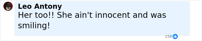 Comment by Leo Antony claiming someone is not innocent and was smiling, related to US Open hat snatcher incident. Comment by Leo Antony claiming someone is not innocent and was smiling, related to US Open hat snatcher incident.