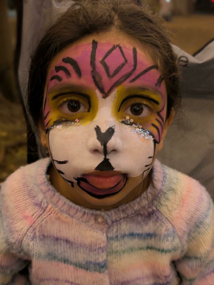 I Could Do Way Better, It Was Very Messy, But It's Not Bad For A Full Face Painting!