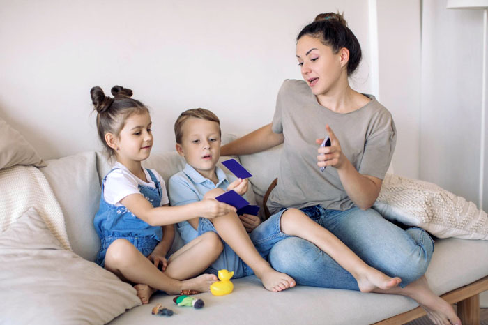 Teen twins babysitting younger kids, missing out on typical teenage experiences while caring for six siblings. Teen twins babysitting younger kids, missing out on typical teenage experiences while caring for six siblings.