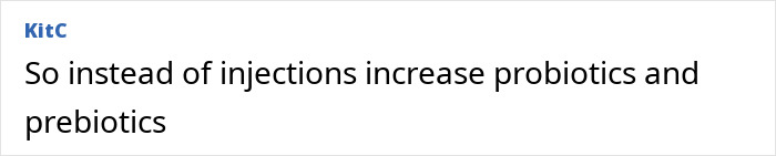 Text post by KitC suggesting to increase probiotics and prebiotics as a healthier rival to Ozempic with no side effects. Text post by KitC suggesting to increase probiotics and prebiotics as a healthier rival to Ozempic with no side effects.