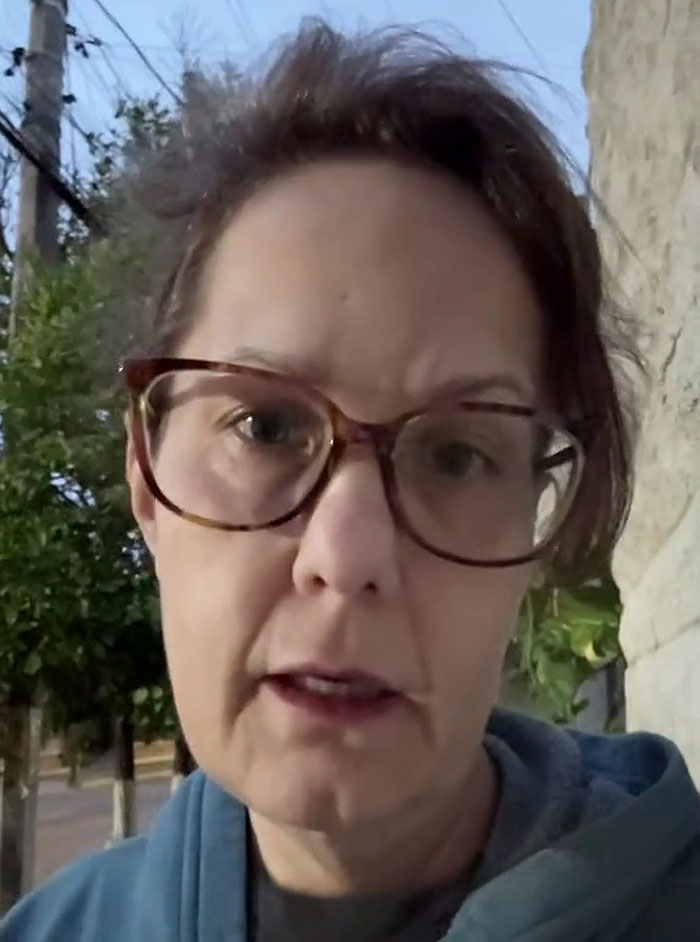 Middle-aged woman wearing glasses outdoors showing best face lift and radical glow up transformation. Middle-aged woman wearing glasses outdoors showing best face lift and radical glow up transformation.