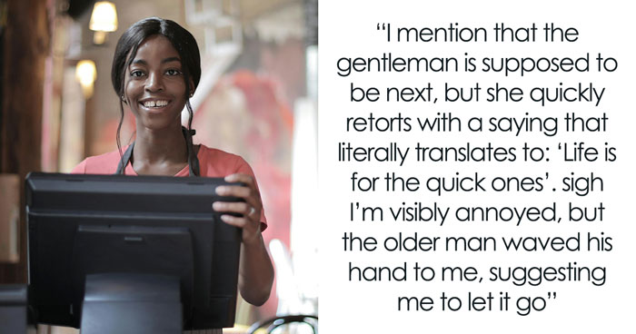 Entitled Woman Steals Elderly Man’s Spot In Checkout Line, Cashier’s Petty Payback Is Pure Gold