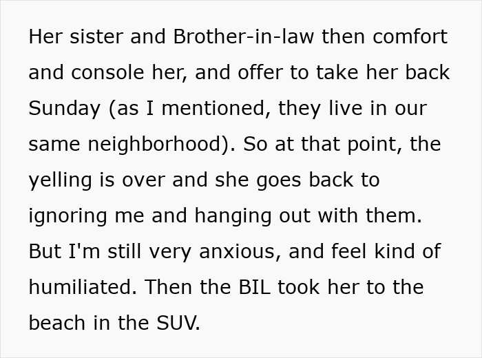 Alt text: Wife humiliates husband by unleashing years of resentment on unwanted trip, causing tension and anxiety during family conflict. Alt text: Wife humiliates husband by unleashing years of resentment on unwanted trip, causing tension and anxiety during family conflict.
