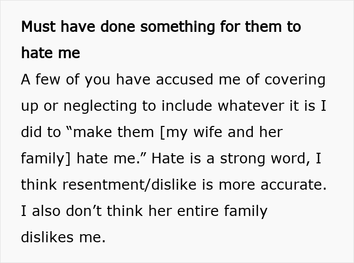 Text excerpt discussing resentment and dislike within a marriage, highlighting years of underlying issues and family tensions. Text excerpt discussing resentment and dislike within a marriage, highlighting years of underlying issues and family tensions.