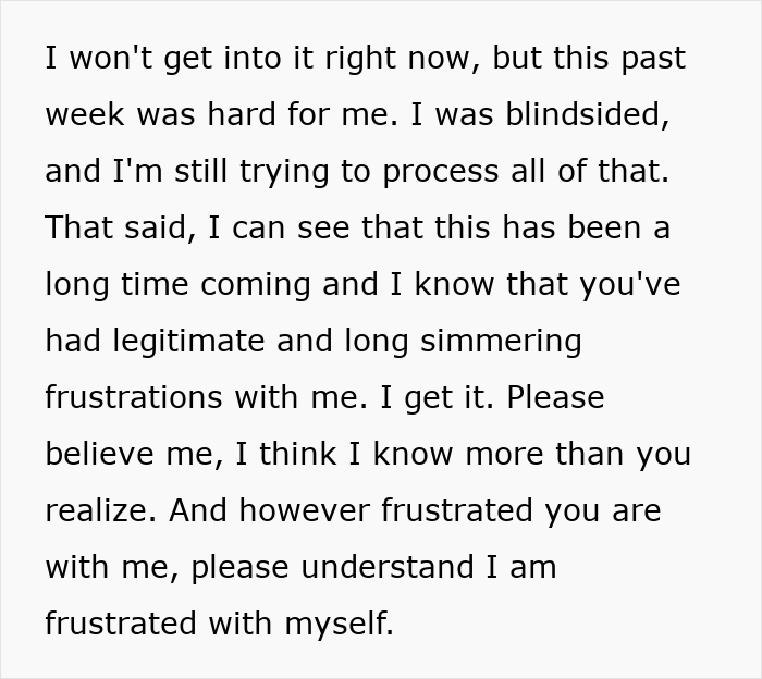 Text image showing a heartfelt message about longtime resentment and frustration in a strained marriage relationship. Text image showing a heartfelt message about longtime resentment and frustration in a strained marriage relationship.