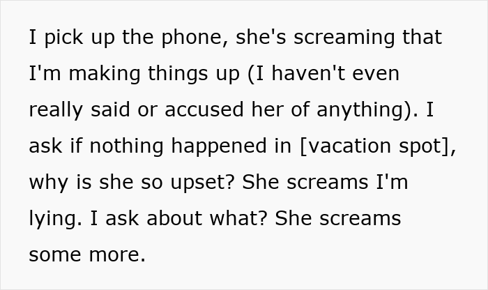 Excerpt of a phone call showing wife unleashing years of resentment, humiliating husband during an unwanted trip. Excerpt of a phone call showing wife unleashing years of resentment, humiliating husband during an unwanted trip.