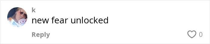 Screenshot of a social media comment saying new fear unlocked, relating to a woman accidentally leaving a tampon inside for a month. Screenshot of a social media comment saying new fear unlocked, relating to a woman accidentally leaving a tampon inside for a month.