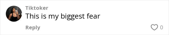 Screenshot of a TikToker commenting on her biggest fear related to accidentally leaving a tampon inside for a month. Screenshot of a TikToker commenting on her biggest fear related to accidentally leaving a tampon inside for a month.