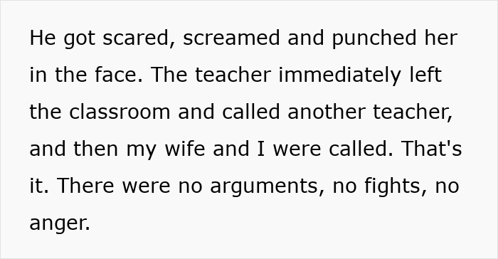 Student shocked after teacher scares him in class, hitting her, with dad surprised by suspension news. Student shocked after teacher scares him in class, hitting her, with dad surprised by suspension news.