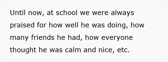Text excerpt from an incident where a teacher scares a student during class and the student reacts in shock, leading to suspension concerns. Text excerpt from an incident where a teacher scares a student during class and the student reacts in shock, leading to suspension concerns.